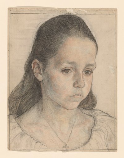 Retrato de uma menina Kolkman de Jan Veth