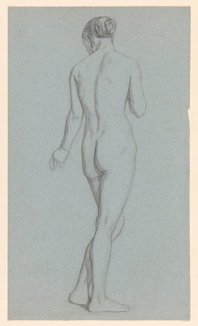 Nu feminino em pé, visto de costas de Jan Veth