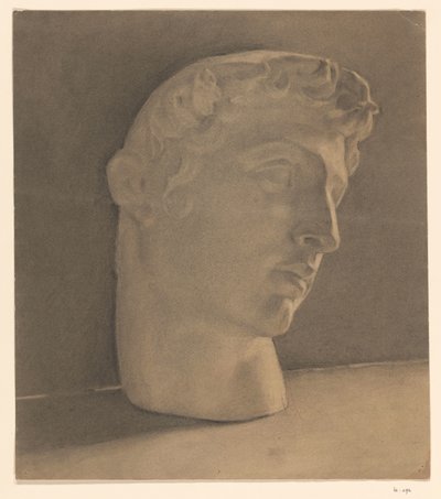 Estudo em uma cabeça de gesso de Jan Veth