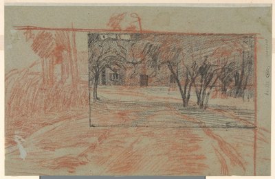 Dois estudos de paisagem, misturados de Jan Veth