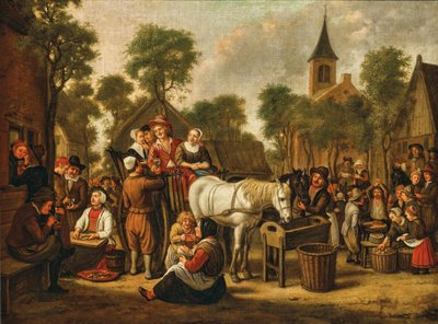 Cena do mercado de Jan Victor 1650 de Jan Victors