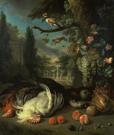 Aves Mortas (óleo sobre tela) de Jan Baptist Weenix