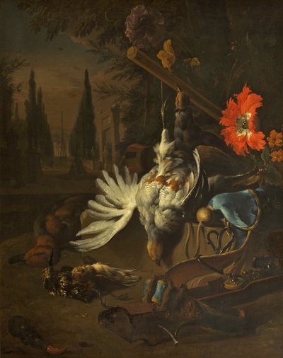 Still Life, provavelmente 1691 (óleo sobre tela) de Jan Baptist Weenix