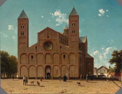 Neerlandês: De Mariakerk in Utrecht Igreja de Santa Maria em Utrecht de Jan Weissenbruch