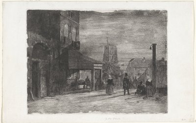 Vista da Igreja de São Martinho em Woudrichem de Jan Weissenbruch