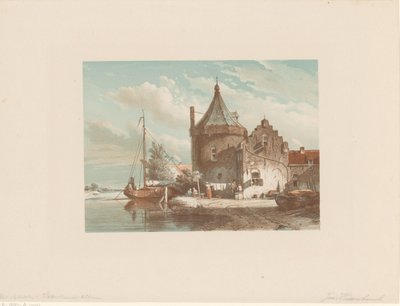 Vista do Waltoren em Culemborg de Jan Weissenbruch