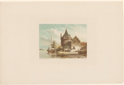 Vista da Waltower em Culemborg de Jan Weissenbruch