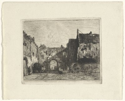 Vista do Binnenhof de Jan Weissenbruch
