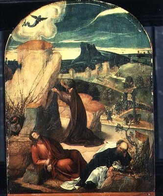 Cristo no Monte das Oliveiras de Jan Wellens de Cock