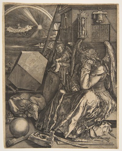 Melencolia I copy, 1602. de Jan Wierix