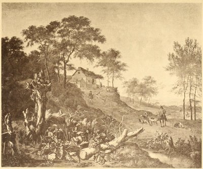 Paisagem com casa de campo de Jan Wijnants