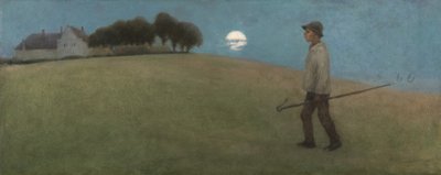 Eventide (óleo a bordo) de Jan Willem Sluiter