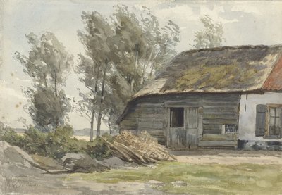 Casa de campo com celeiro de Jan Willem van Borselen