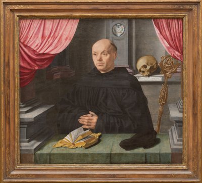 Abade Johann Ingenray, 1535 (óleo sobre painel de carvalho) de Jan Gossaert