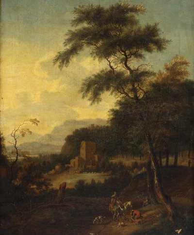 Paisagem italianizada junto ao mar, sem data de Jan circle of Wijnants