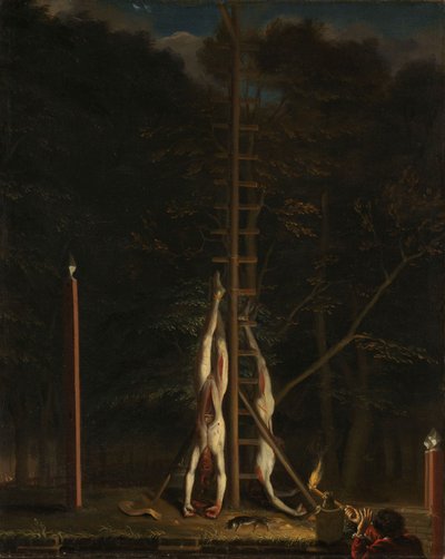 Os cadáveres dos irmãos De Witt, c.1672-75 (óleo sobre tela) de Jan de Baen