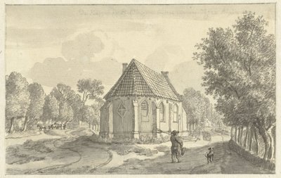A igreja de Helsdingen perto de Vianen de Jan de Beijer