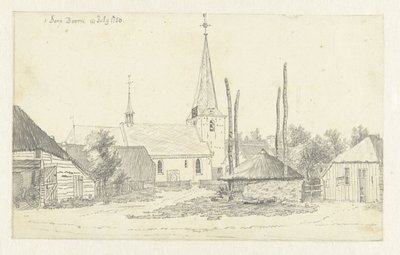 Vista da aldeia de Doorn, com a igreja de Jan de Beijer
