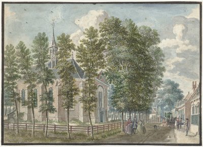 Vista da igreja de Bloemendaal de Jan de Beijer