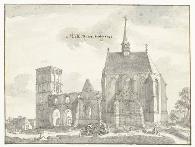 Ruínas da igreja em Mill de Jan de Beijer