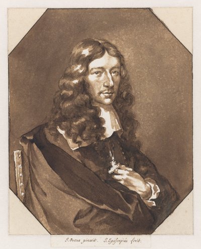 Retrato de Jan de Bisschop Retrato de João, o Bispo de Jan de Bisschop