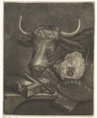 Atributos da Guilda de São Lucas, 1735 de Jan de Groot