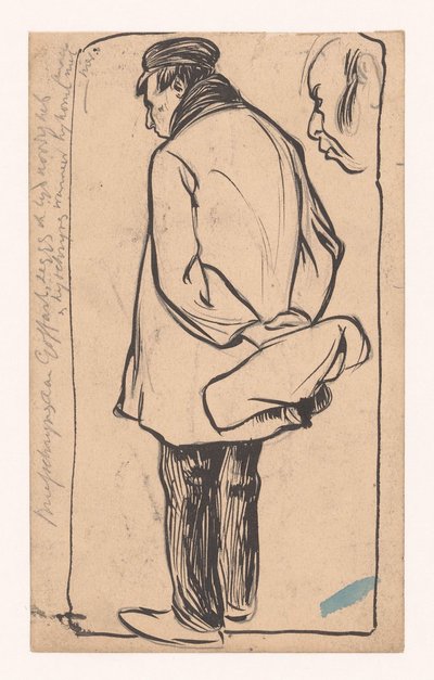 homem de pé de Jan de Waardt