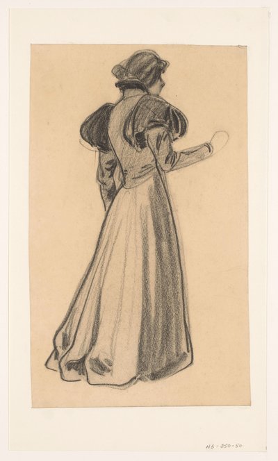 Mulher em pé de Jan de Waardt