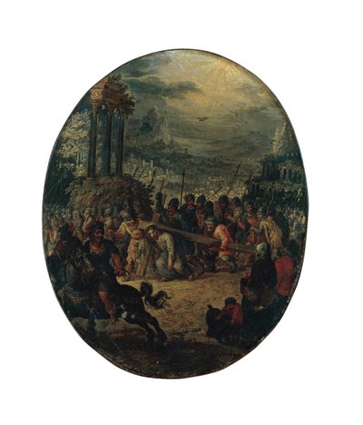 Cristo a caminho do Calvário de Jan the Elder Brueghel