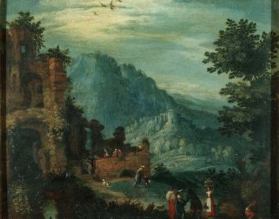 Paisagem com ruínas clássicas de Jan the Elder Brueghel