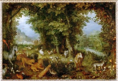 Le Paradis terrestre - O paraíso na Terra ... de Jan the Elder Brueghel