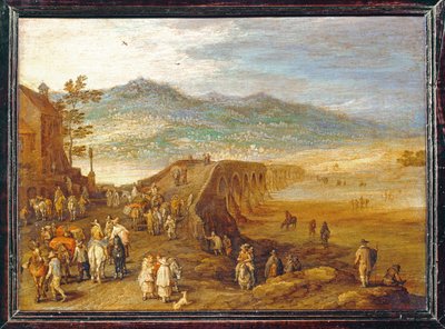 Le Pont de Talavera - A ponte de Talavera ... de Jan the Elder Brueghel