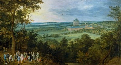 O Arquiduque e a Arquiduquesa numa Caçada, c.1611 (óleo sobre tela) de Jan the Elder Brueghel