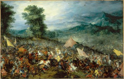 A batalha de Issos ... de Jan the Elder Brueghel