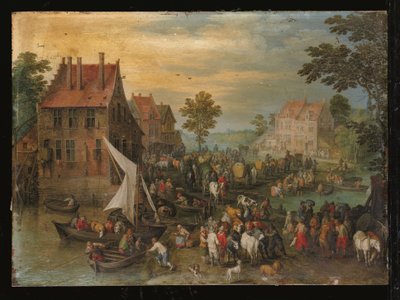 O Retorno do Mercado (petróleo sobre cobre) de Jan the Elder Brueghel