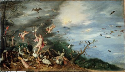 Os quatro elementos: alegoria do ar (óleo sobre painel de Jan the Elder Brueghel
