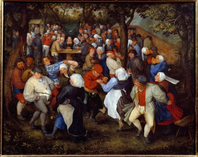 A festa das rosas ou a dança do casamento. Pintura de Jan I Brueghel Dit De Velours (1568-1625) Ec. Flam de Jan the Elder Brueghel