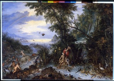 Água. Quadro de Brueghel Jan I de Jan the Elder Brueghel