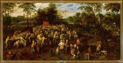 Banquete de casamento ... (pintura sobre tela) de Jan the Elder Brueghel