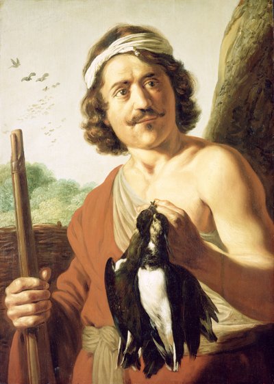 Ar e Juventude: Caçador com Mosquete e Aves Abatidas, 1623-25 de Jan the Elder Lievens