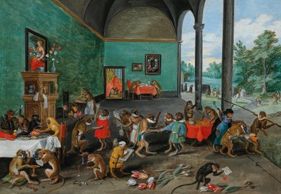 Alegoria de Tulip Mania, a meio do 17º c. (óleo sobre madeira) de Jan the Younger Brueghel