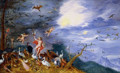 Uma Alegoria do Ar, c.1630 de Jan Brueghel the Younger