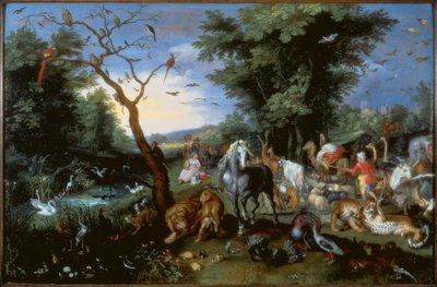 A entrada dos animais na Arca de Noé de Jan the Younger Brueghel