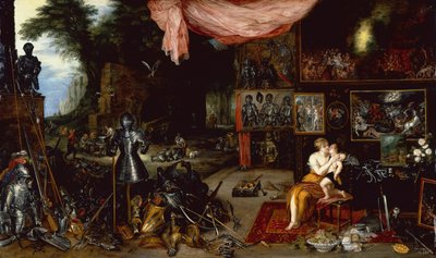 Os Cinco Sentidos, Toque (óleo no painel) de Jan the Younger Brueghel
