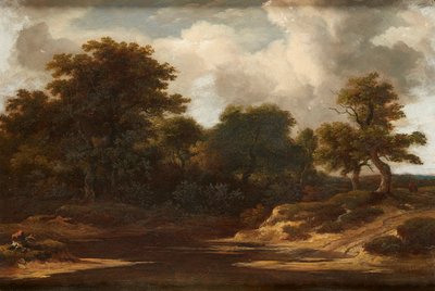 Uma Natureza Morta de Flores Sortidas numa Cesta (óleo sobre tela) de Jan van (after) Os