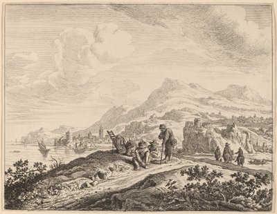 Vista do Rio Reno de Jan van Aken after Herman Saftleven