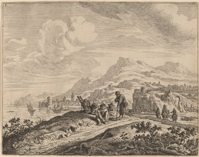 Vista do Rio Reno de Jan van Aken after Herman Saftleven