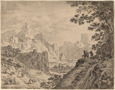 Vista do Rio Reno de Jan van Aken after Herman Saftleven