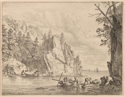 Vista do Rio Reno de Jan van Aken after Herman Saftleven