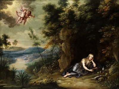 Maria Madalena como eremita de Jan van Balen